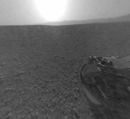 Curiosity On Mars after successfully landing