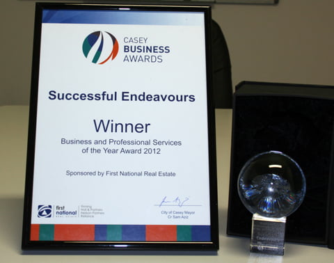 Casey Business and Professional Services Award 2012