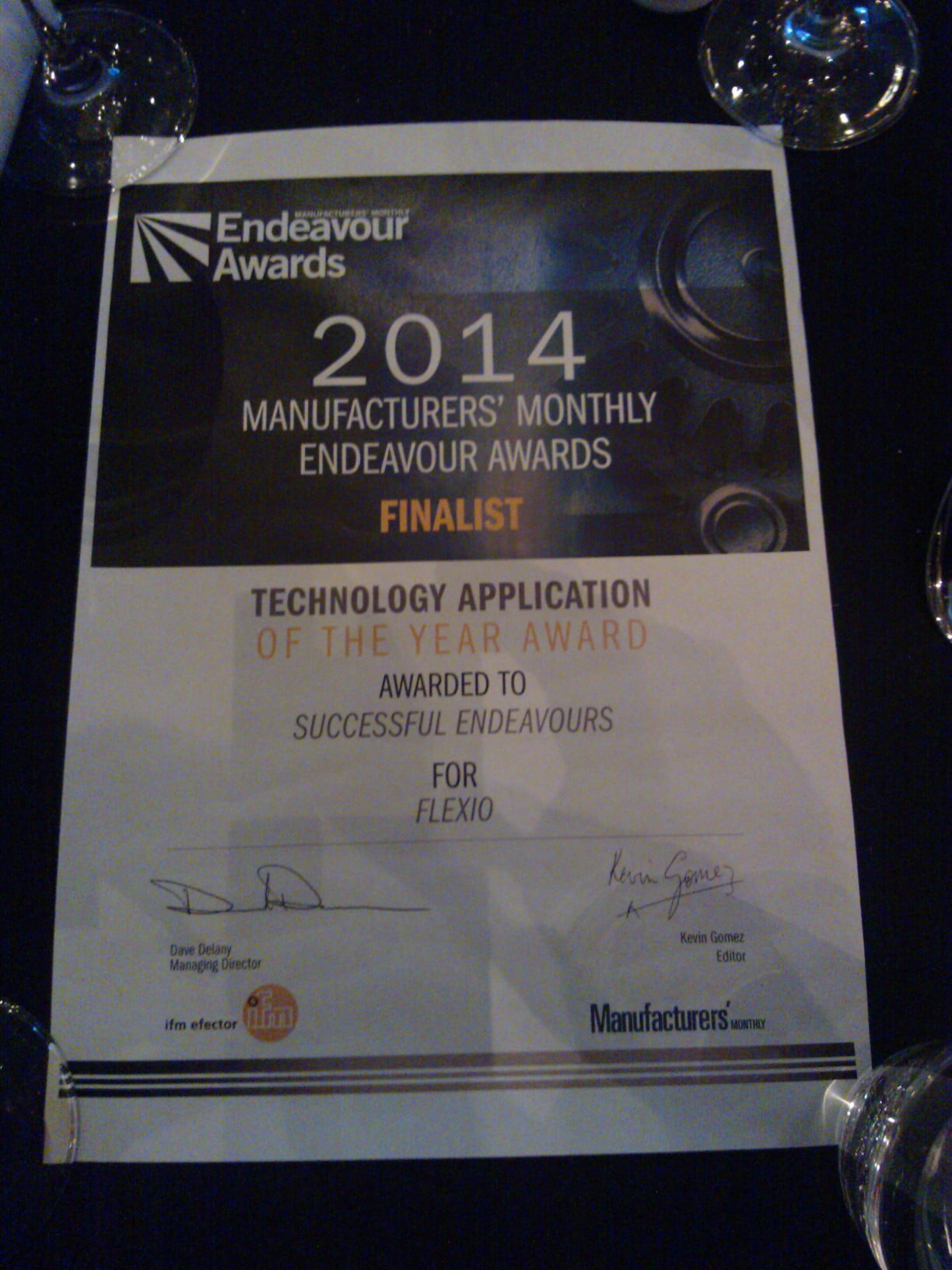 Successful Endeavours - Technology Application of the Year - finalist 