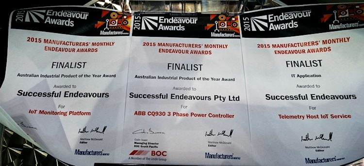 Endeavour Awards Finalists 2015