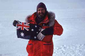 Graeme Joy with Australian Flag