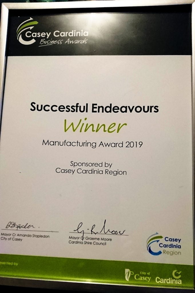 Casey Cardinia Manufacturer of the Year 2019