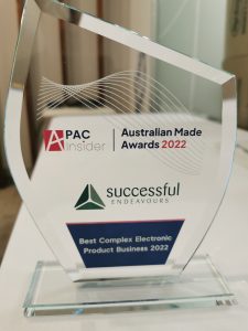 Australia Made Awards 2022 - Best Complex Electronic Technology Business - Successful Endeavours